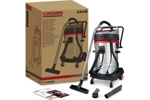 Пылесос строительный 3000Вт/ 80л CROWN CT42030 коробка